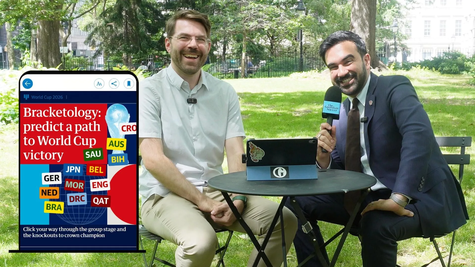 Zohran Mamdani plays the Guardian’s Bracketology to predict World Cup winner – video