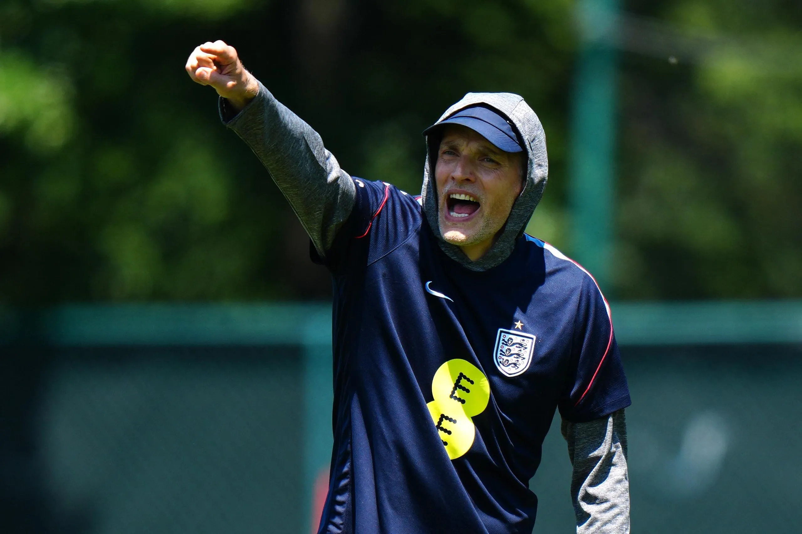 England head coach Thomas Tuchel during a training session