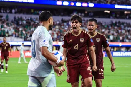 Jon Aramburu in action Venezuela’s Jon Aramburu during the 2024 Copa América