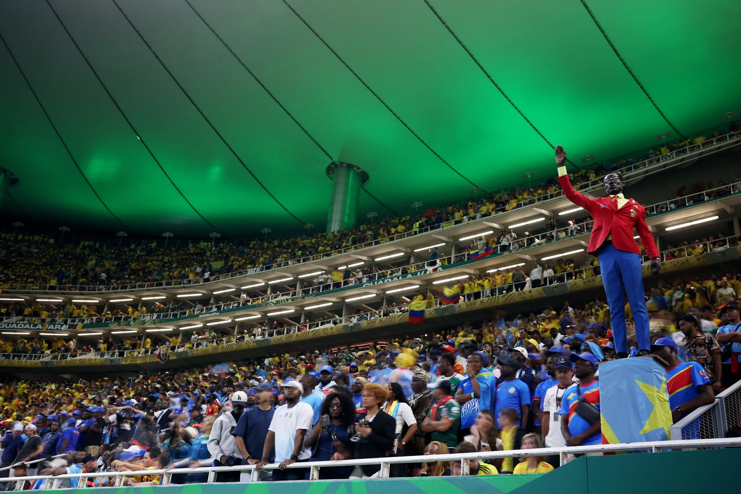 DR Congo fan Michel Kuka Mboladinga, known as Lumumba Vea.