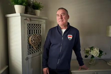 René Meulensteen at home in Cheshire ahead of going to the World Cup as the assistant manager of the Iraq national football team. Christopher Thomond for The Guardian.