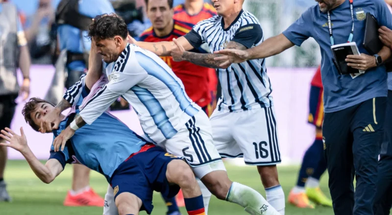 Gangs of New Jersey: how the World Cup final descended into ugly scenes between Argentina and Spain